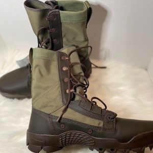 Nike green combat boots